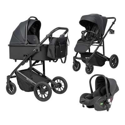 Коляска 3 в 1 Farfello Sola Trio Comfort SOLA-6 Черный оникс 01